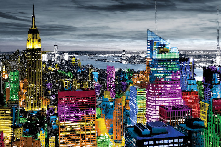 East Urban Home Nyc In Living Color I Painting Print On Canvas