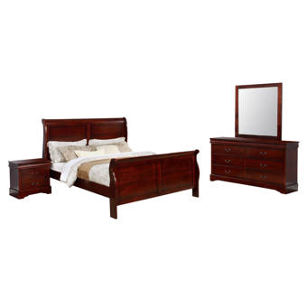 Charlton Home Maser Sleigh 4 Piece Bedroom Set Wayfair