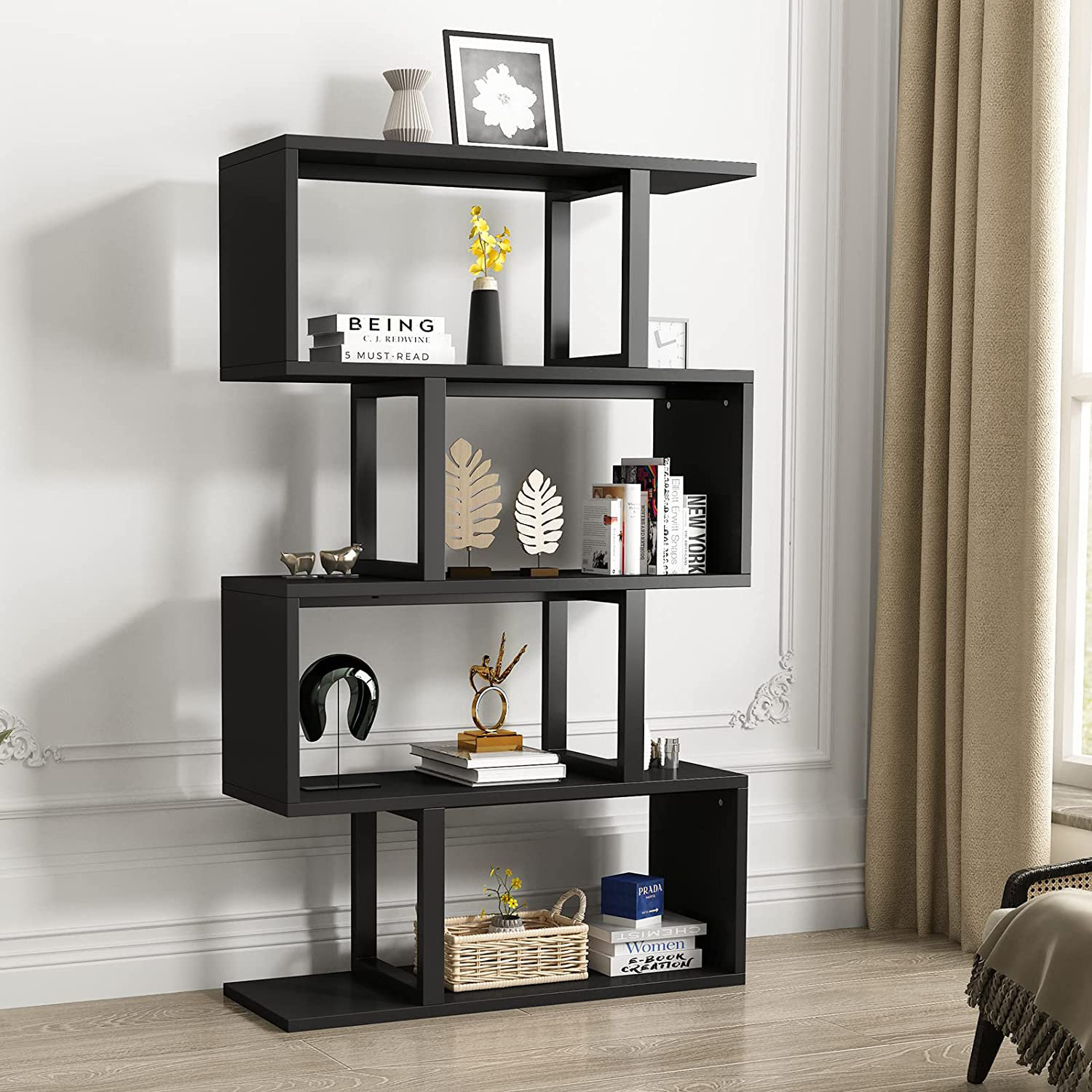 Wayfair Samples 57'' H x 31.5'' W Geometric Bookcase Wayfair