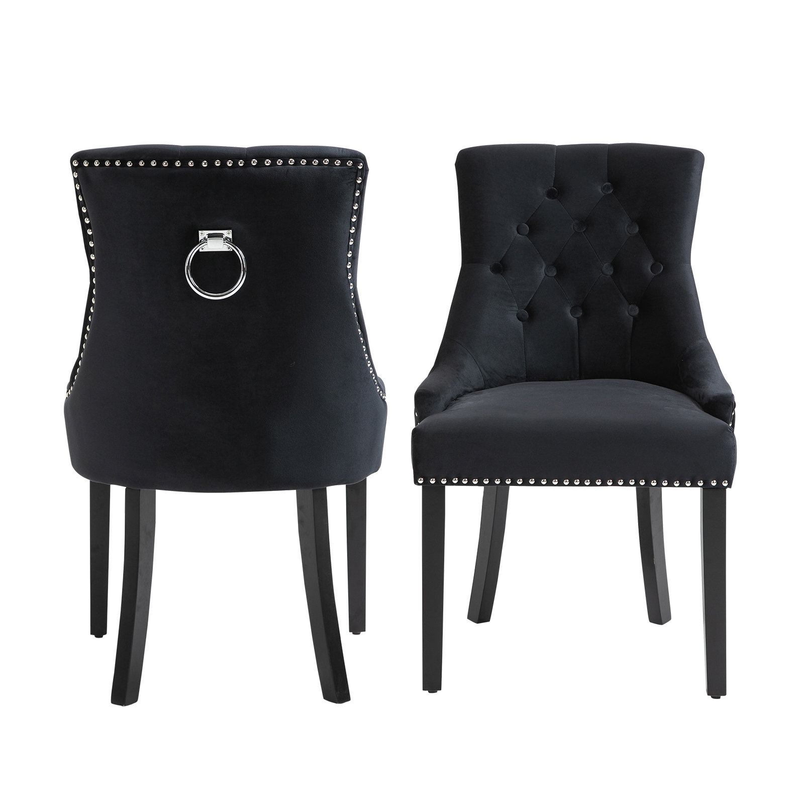 Rosdorf Park Doca Tufted Velvet Side Chair & Reviews Wayfair