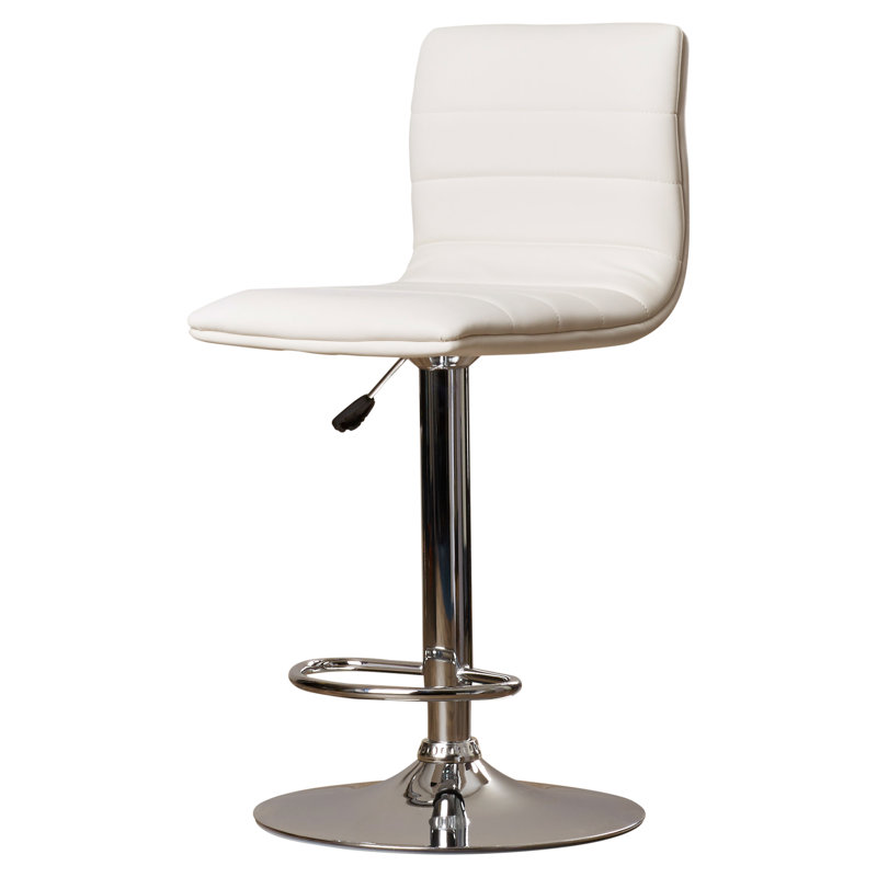 Wade Logan Alexandrea Adjustable Height Swivel Bar Stool Reviews