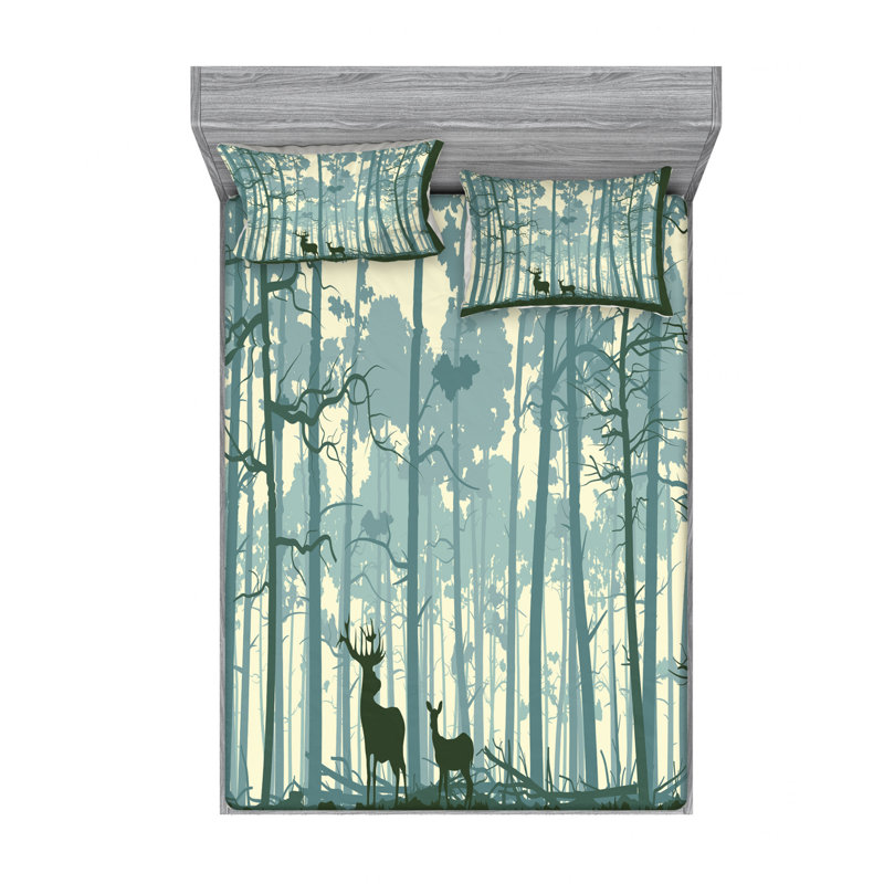 East Urban Home Animal Silhouette In Foggy Forest Animals In Nature Cartoon Sheet Set Wayfair East Urban Home Animal Silhouette In Foggy Forest Animals In Nature Cartoon Sheet Set Wayfair