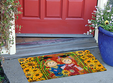 Toland Home Garden Scarecrow Love 30 In X 18 In Non Slip Outdoor Door Mat Wayfair