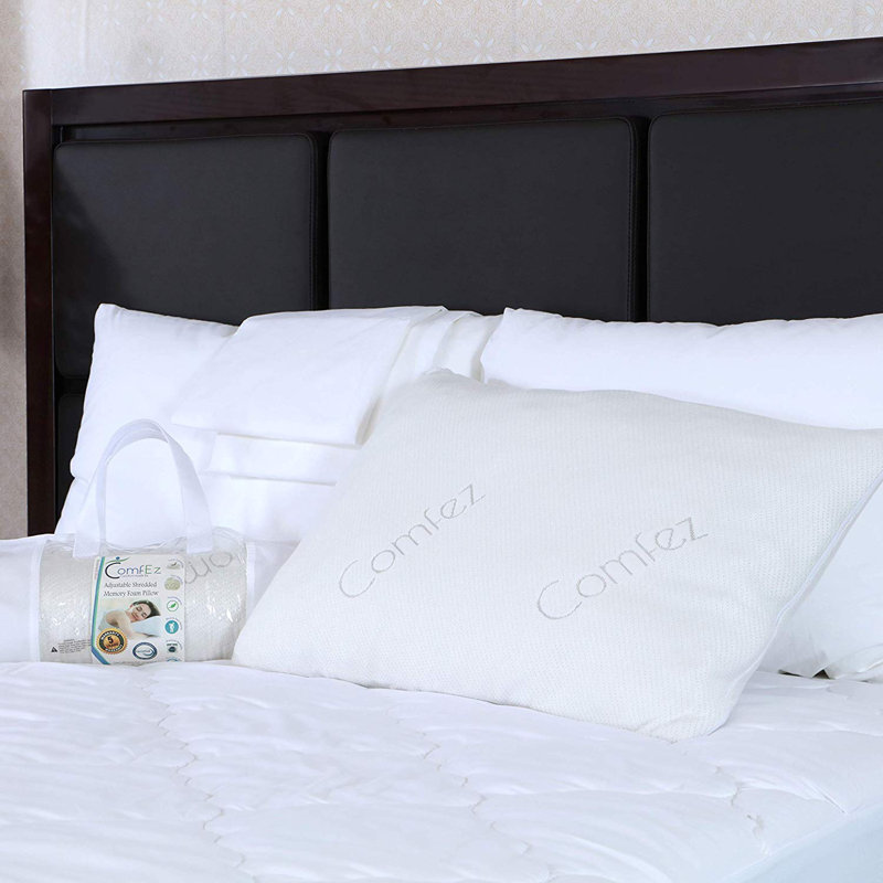 Right Choice Bedding Comfez Adjustable Firm Memory Foam Bed Pillow