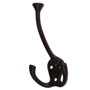 Wall Mounted Coat Tri-Robe Hook (Set of 10)