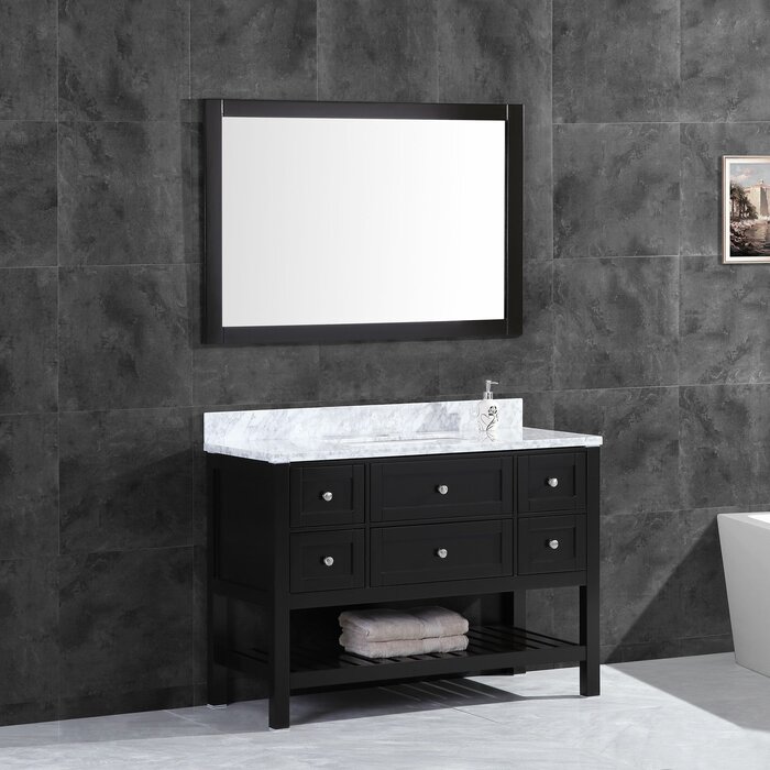 Wrought Studio Juney 41 37 Single Bathroom Vanity Set With Mirror