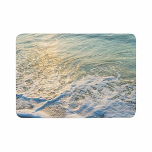 Susan Sanders Ocean Beach Water Photography Memory Foam Bath Rug