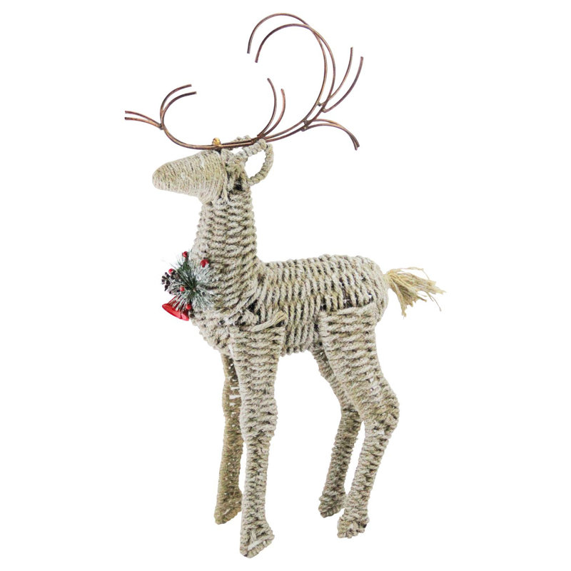 The Holiday Aisle Holiday Reindeer Twine And Metal Christmas