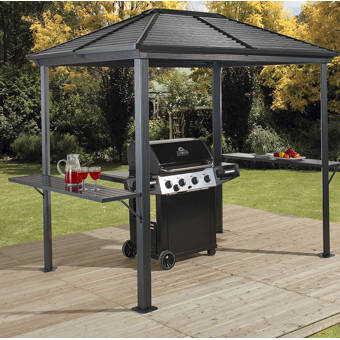 Sojag Ventura Bbq 8 Ft W X 6 Ft D Aluminum Grill Gazebo