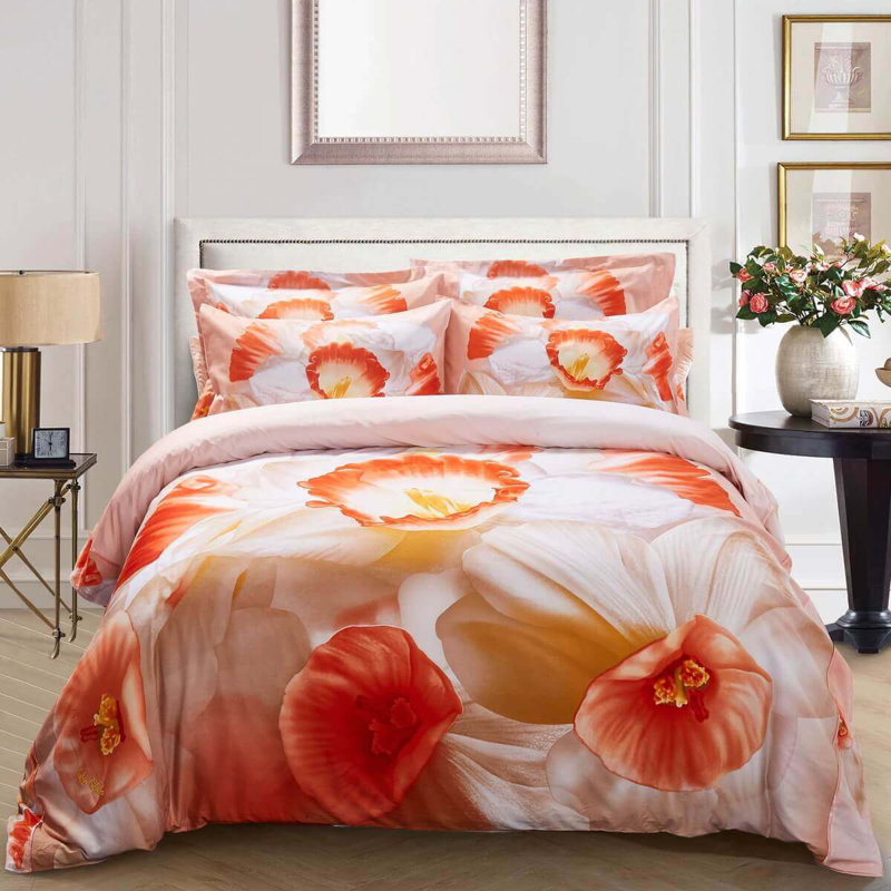 Latitude Run Westlund April Floral Bedding Reversible Duvet Cover