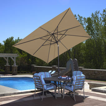 Sol 72 Outdoor Launceston 6 5 X 10 Rectangular Market Umbrella Reviews Wayfair