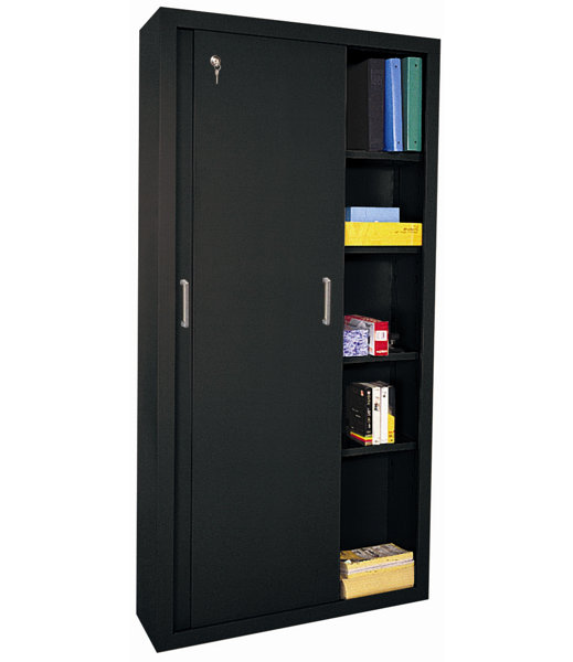 Tall Black Storage Cabinet Wayfair