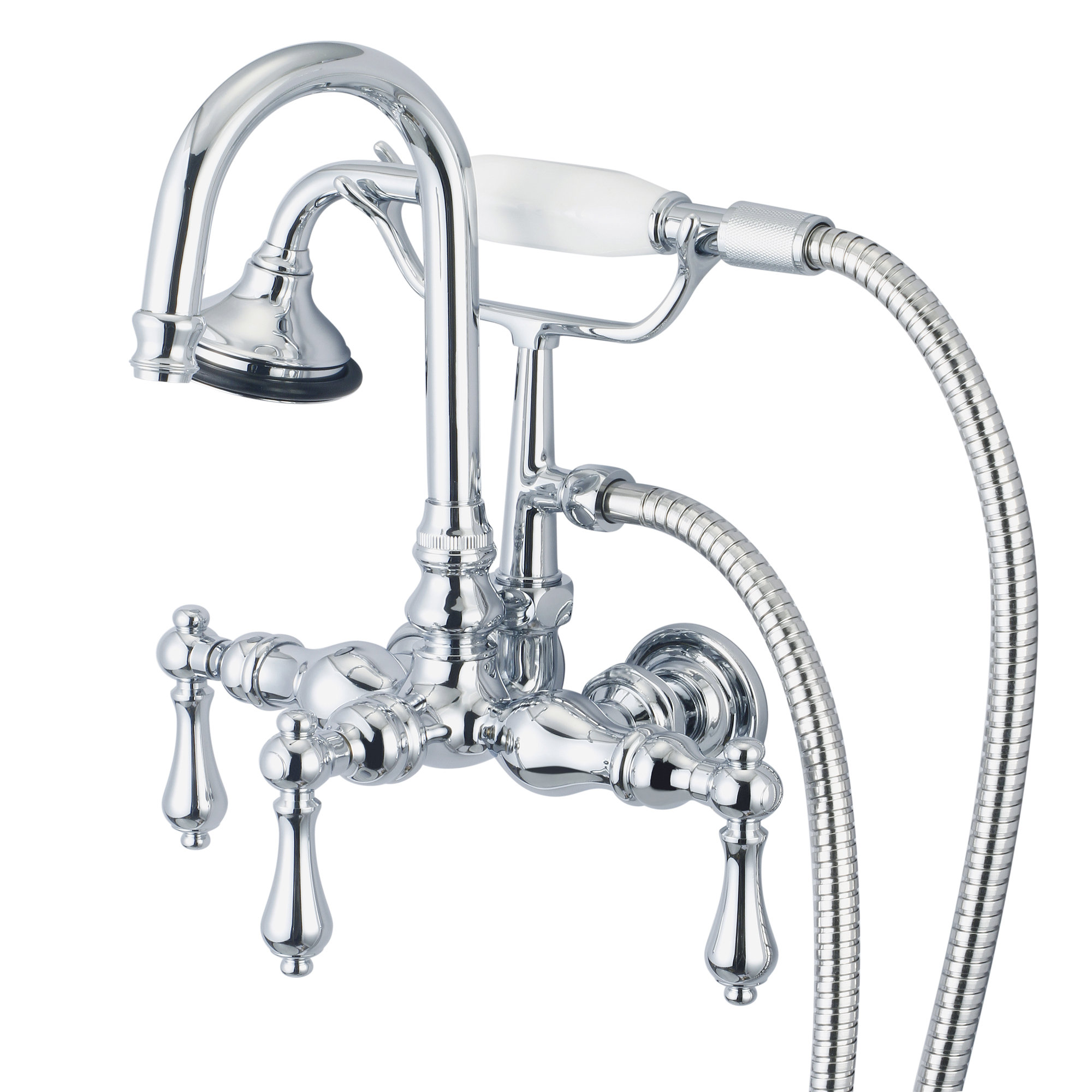 Dcor Design Stonington 3 3 8 Center Wall Mount Tub Faucet With