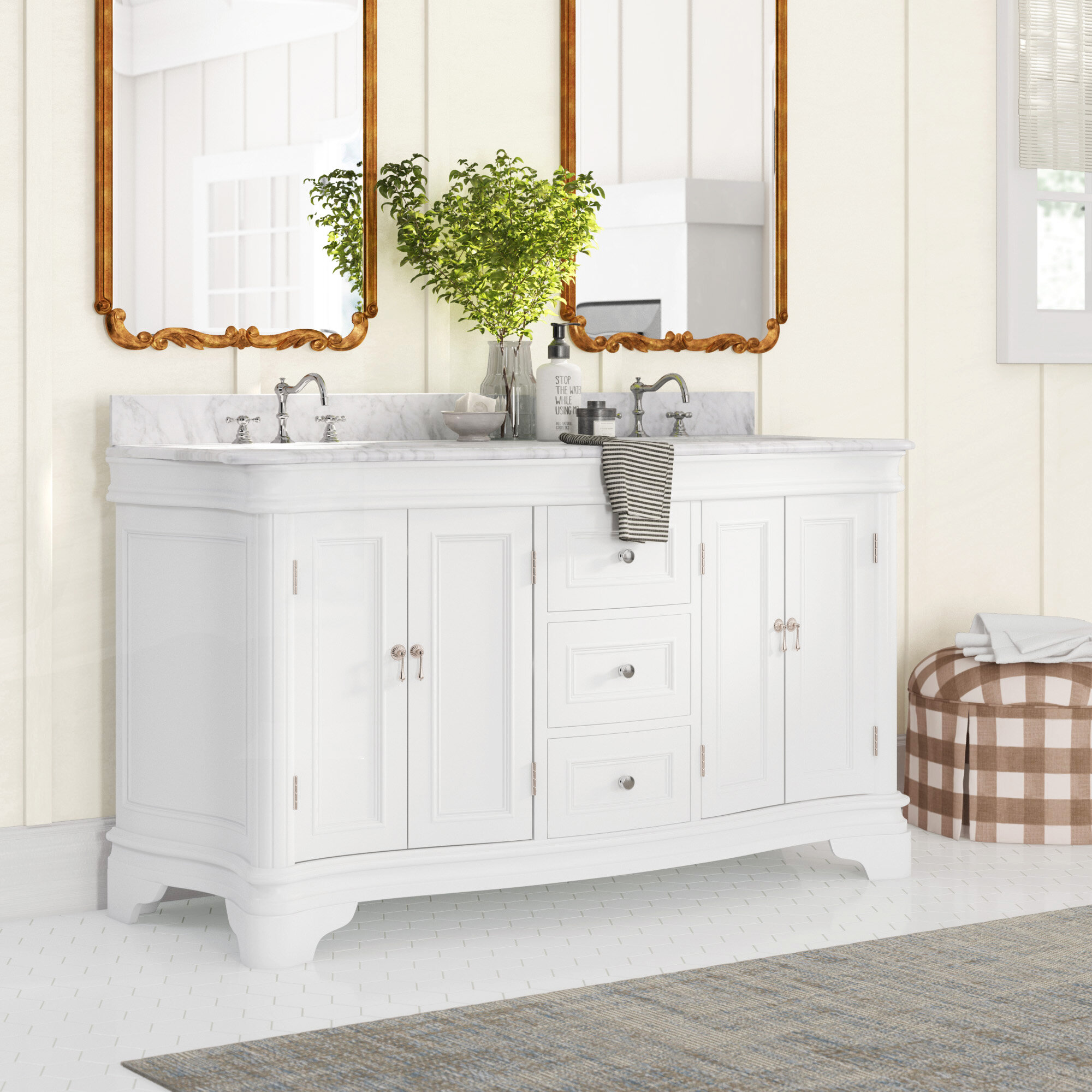 Birch Lane Rayshawn 60 Double Bathroom Vanity Set Reviews Wayfair