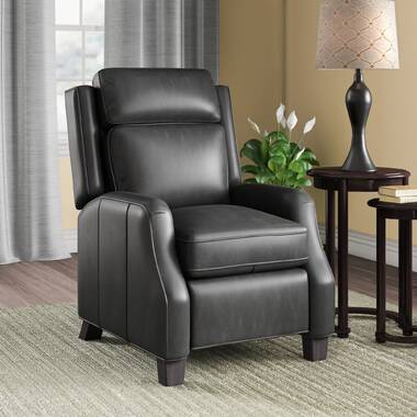 unruh leather manual swivel glider recliner