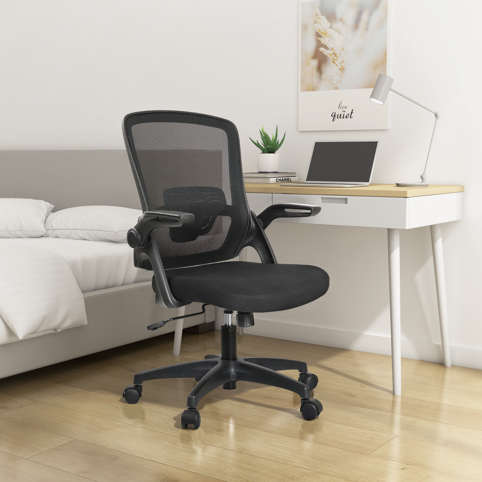Details about   Ergonomic Office Chair Mid-back Mesh Computer Desk Task Swivel Chair Home 
