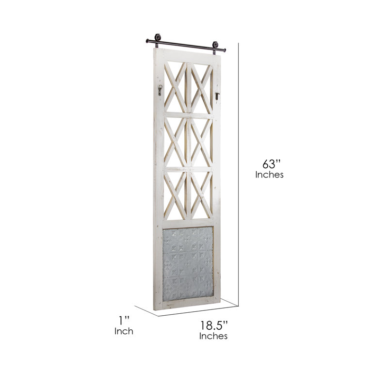 Gracie Oaks Wood Window Door Farmhouse Wall Decor Reviews Wayfair