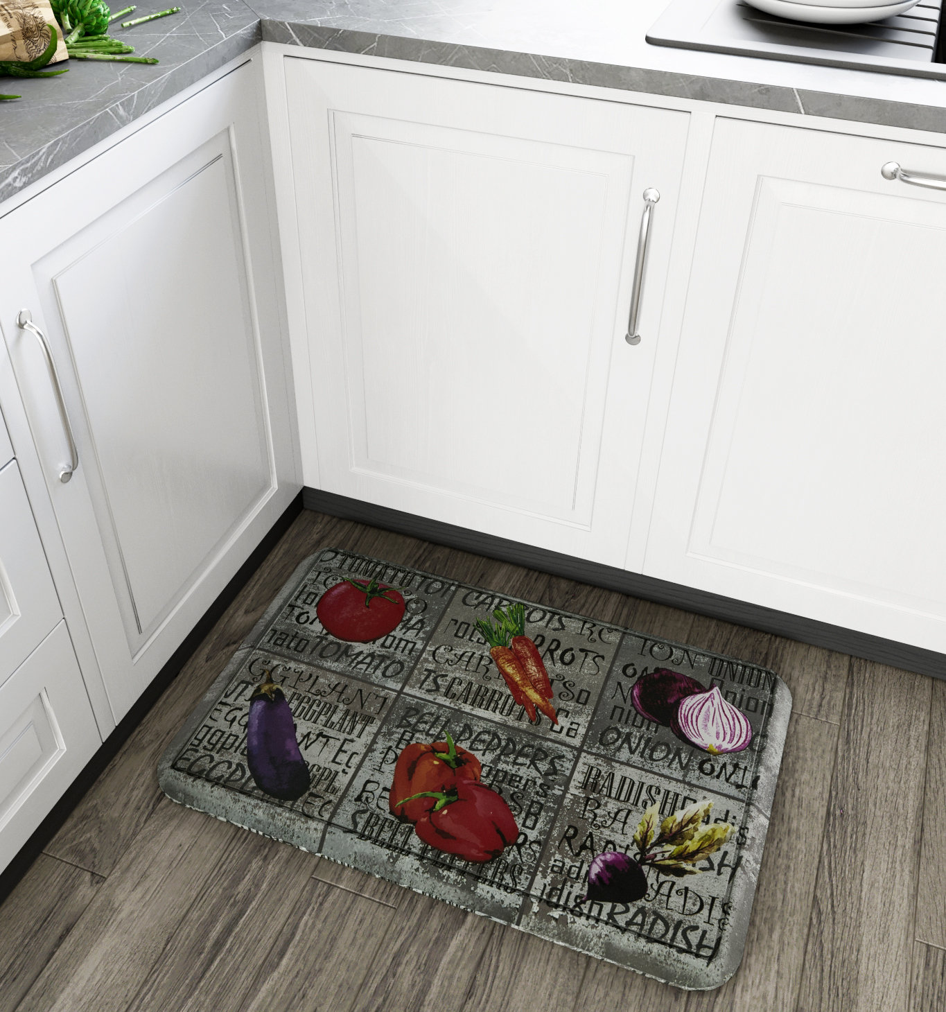 Floor Mats 2 Pcs 20 X 36 Kitchen Mat Cushion Comfort Chef Anti Fatigue Seasoned W Love Home Furniture Diy
