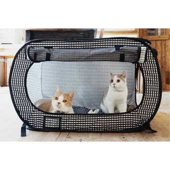 Tucker Murphy Pet Pickell Portable Outdoor Cat Cage With Door