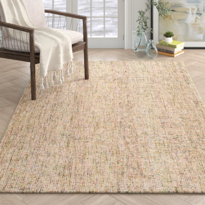 Carnes Handmade Tufted Wool Beige Area Rug Joss Main