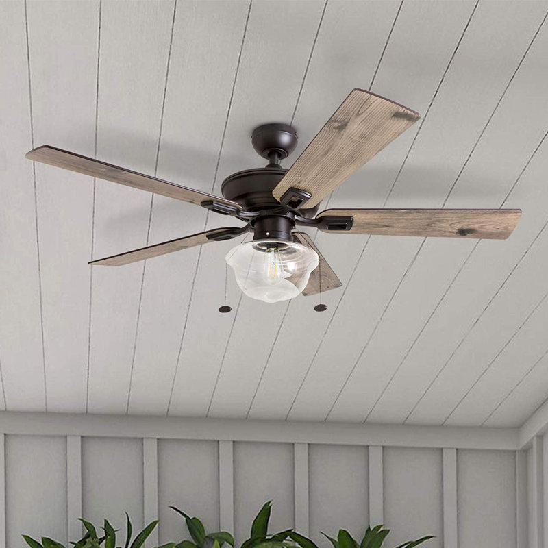 Alcott Hill 52 Spellman 5 Blade Outdoor Ceiling Fan Light Kit Alcott Hill 52 Spellman 5 Blade