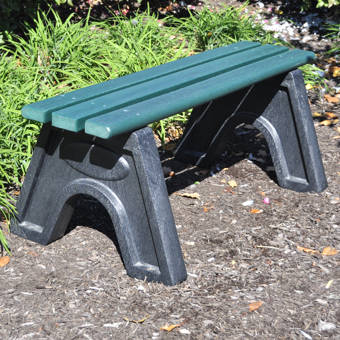 Tropitone Curve Crescent Plastic Garden Bench Wayfair Ca