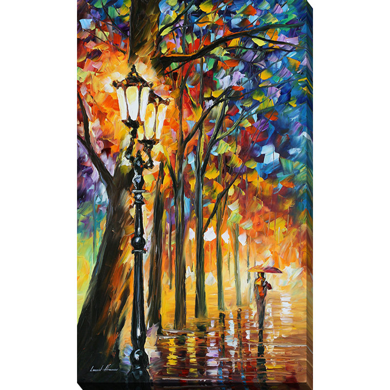 Pictureperfectinternational The Soul Of The Park By Leonid Afremov Painting Print On Wrapped Canvas Wayfair