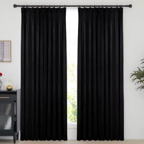 Tiebacks Thermal Blackout Curtains Pair of Ready Made Eyelet OR Pencil Pleat 