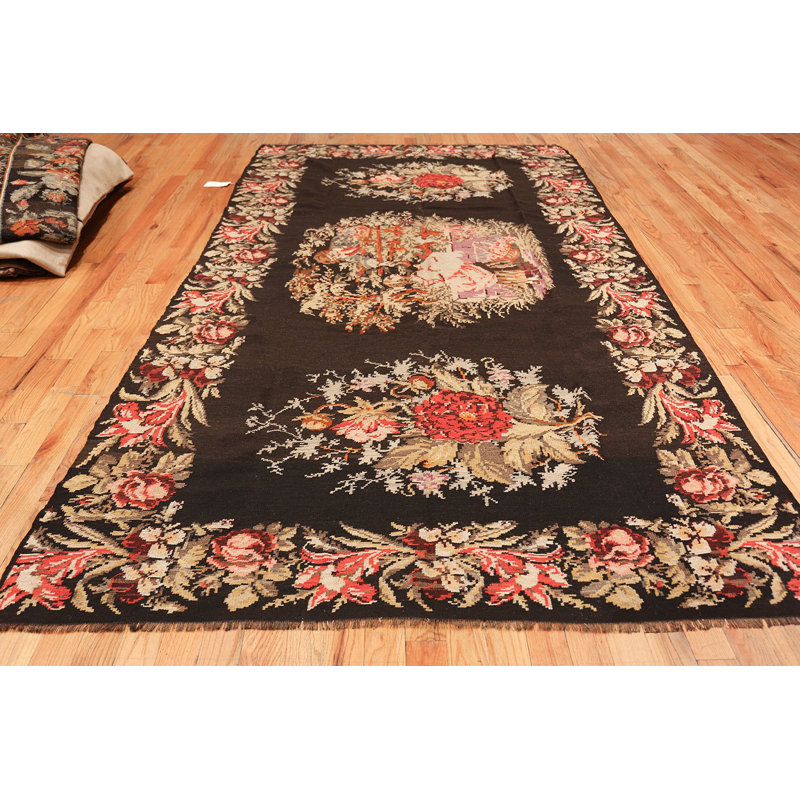Nazmiyal Collection One Of A Kind Romanian Hand Knotted 1920s Red Romanian Hand Knotted 1920s