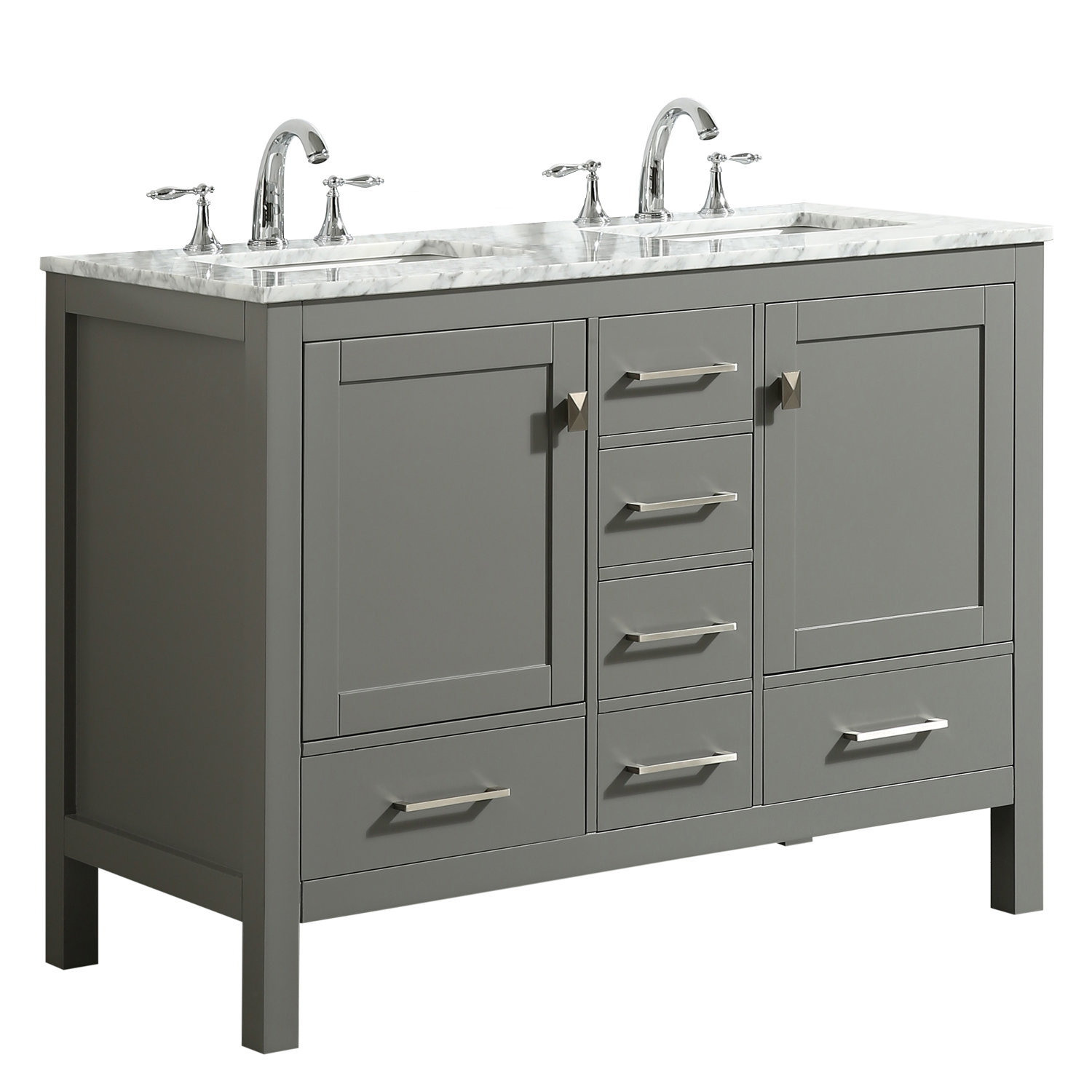 Wrought Studio Furlow 48 Double Bathroom Vanity Set Reviews Wayfair