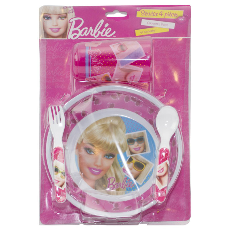 barbie dinnerware set
