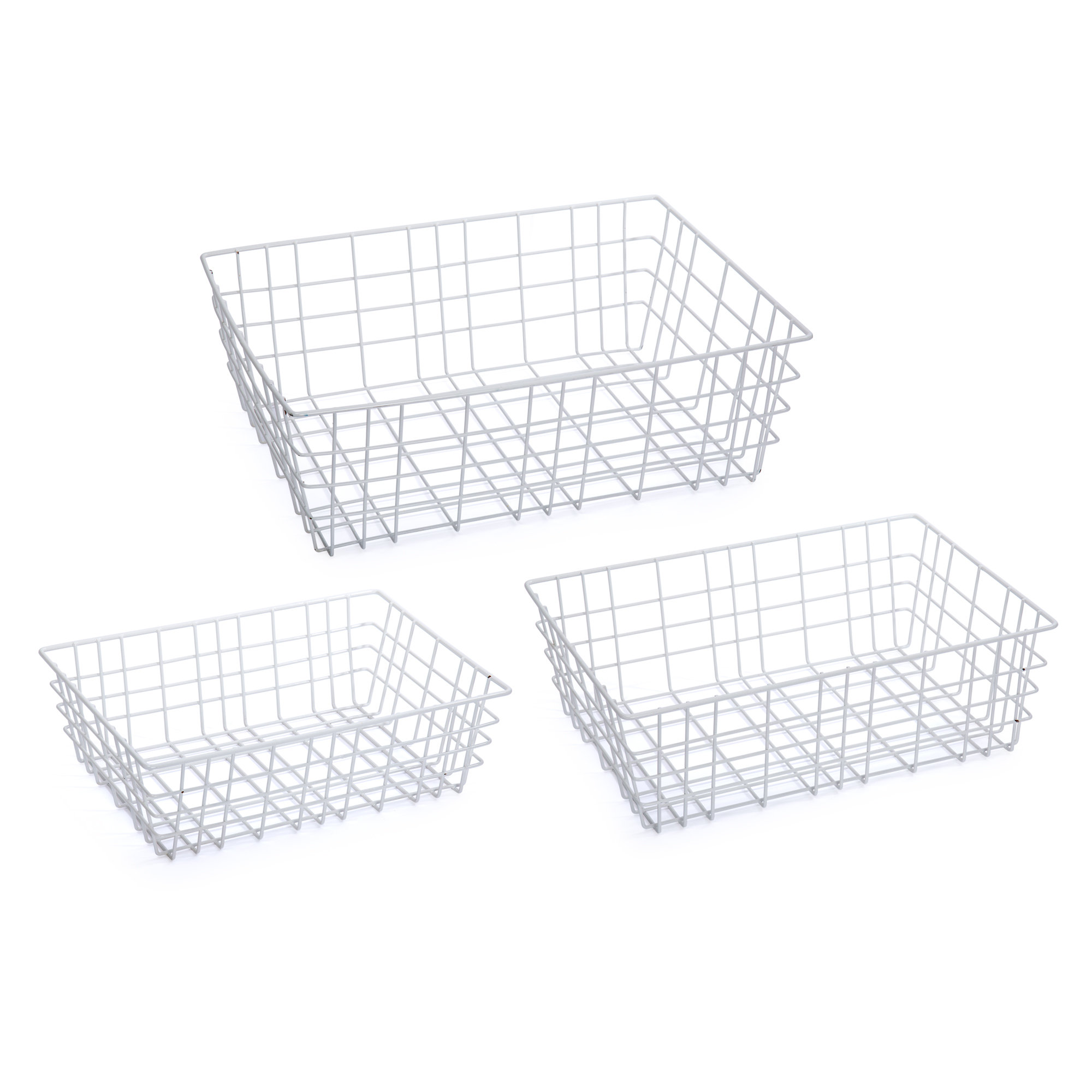 Rebrilliant 3 Piece Wire Basket Set | Wayfair