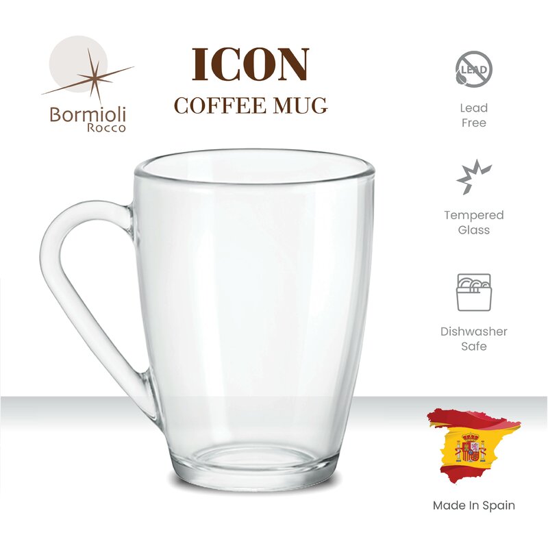 tempered glass coffee mugs