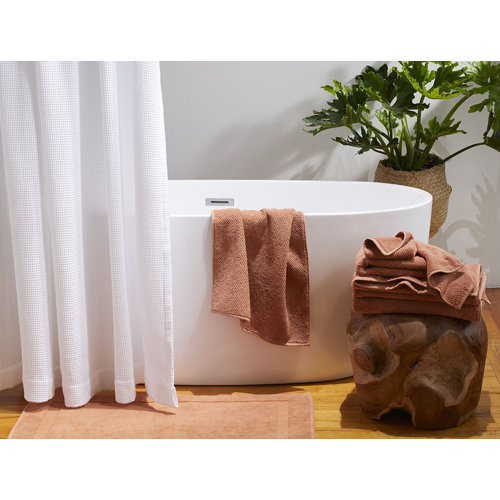 Coyuchi Waffle Organic 100 Cotton Single Shower Curtain Wayfair