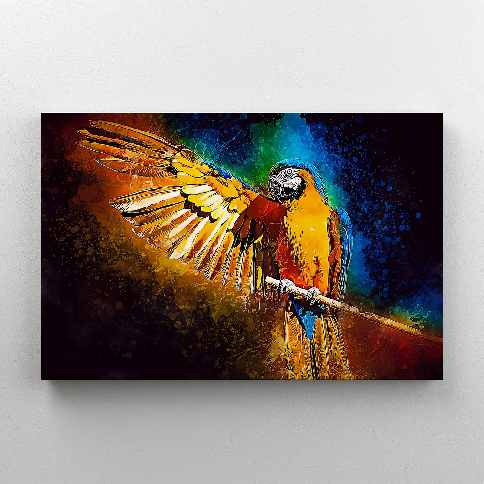 Bayou Breeze A Beautiful Parrot Spread His Wing Art - 1 Piece R A 