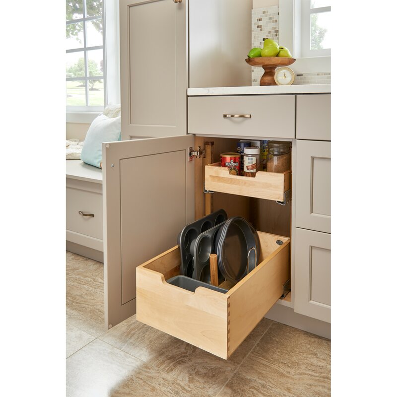 Rev A Shelf Wood Pilaster System Pull Out Pantry Wayfair