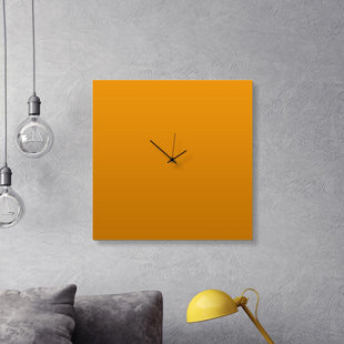 Orange Wall Clocks You Ll Love Wayfair Quickview