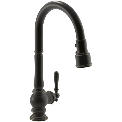 Kohler Artifacts Single Hole Kitchen Sink Faucet With Pull Kohler Artifacts Single Hole Kitchen Sink Faucet With Pull