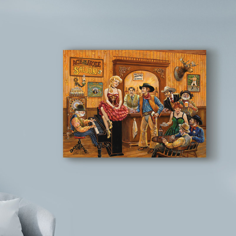 Winston Porter Wild Wild West Saloon Acrylic Painting Print On