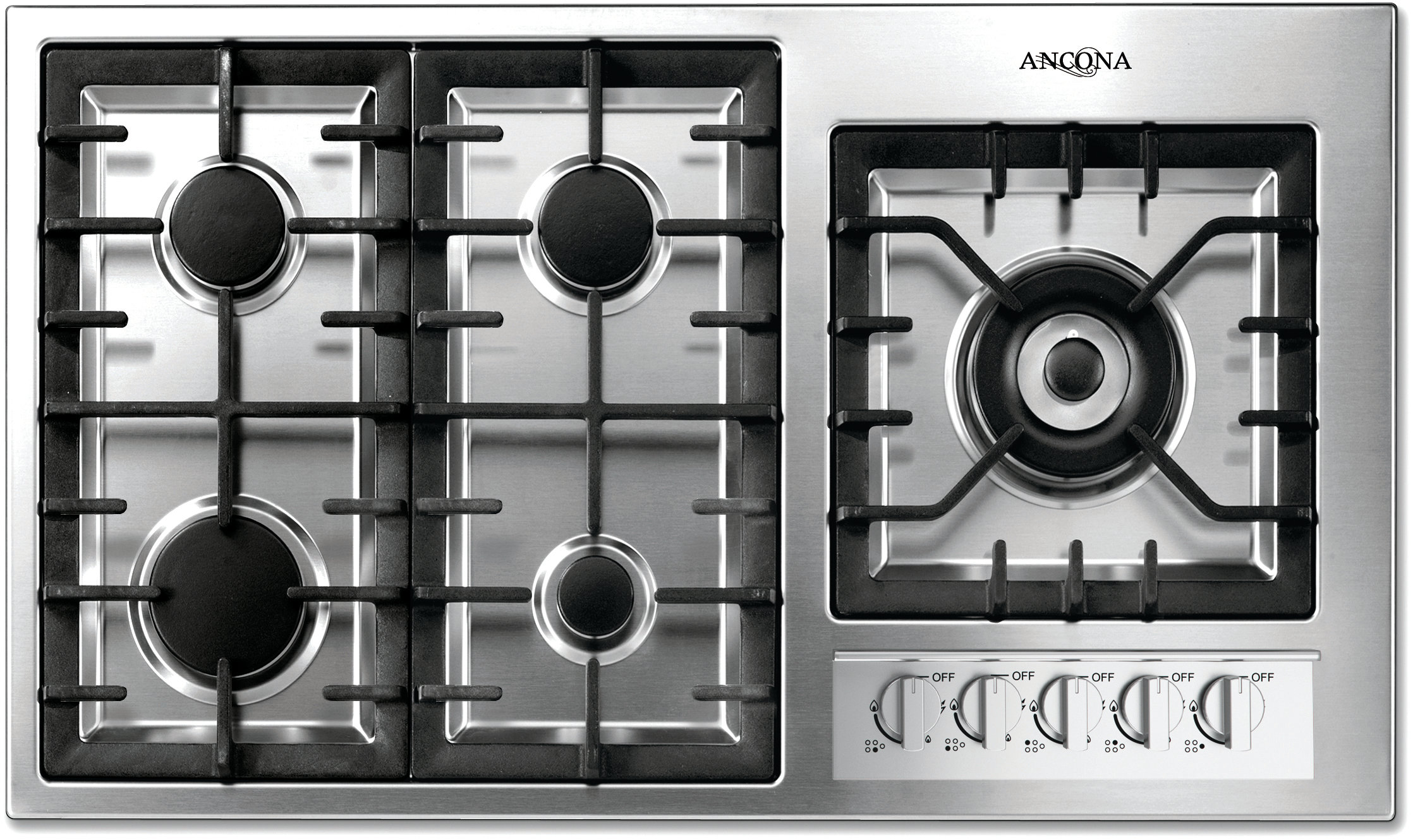 Ancona 36 Gas Cooktop With 5 Burners And Wok Pan Support Reviews Ancona 36 Gas Cooktop With 5 Burners And Wok Pan Support Reviews Wayfair