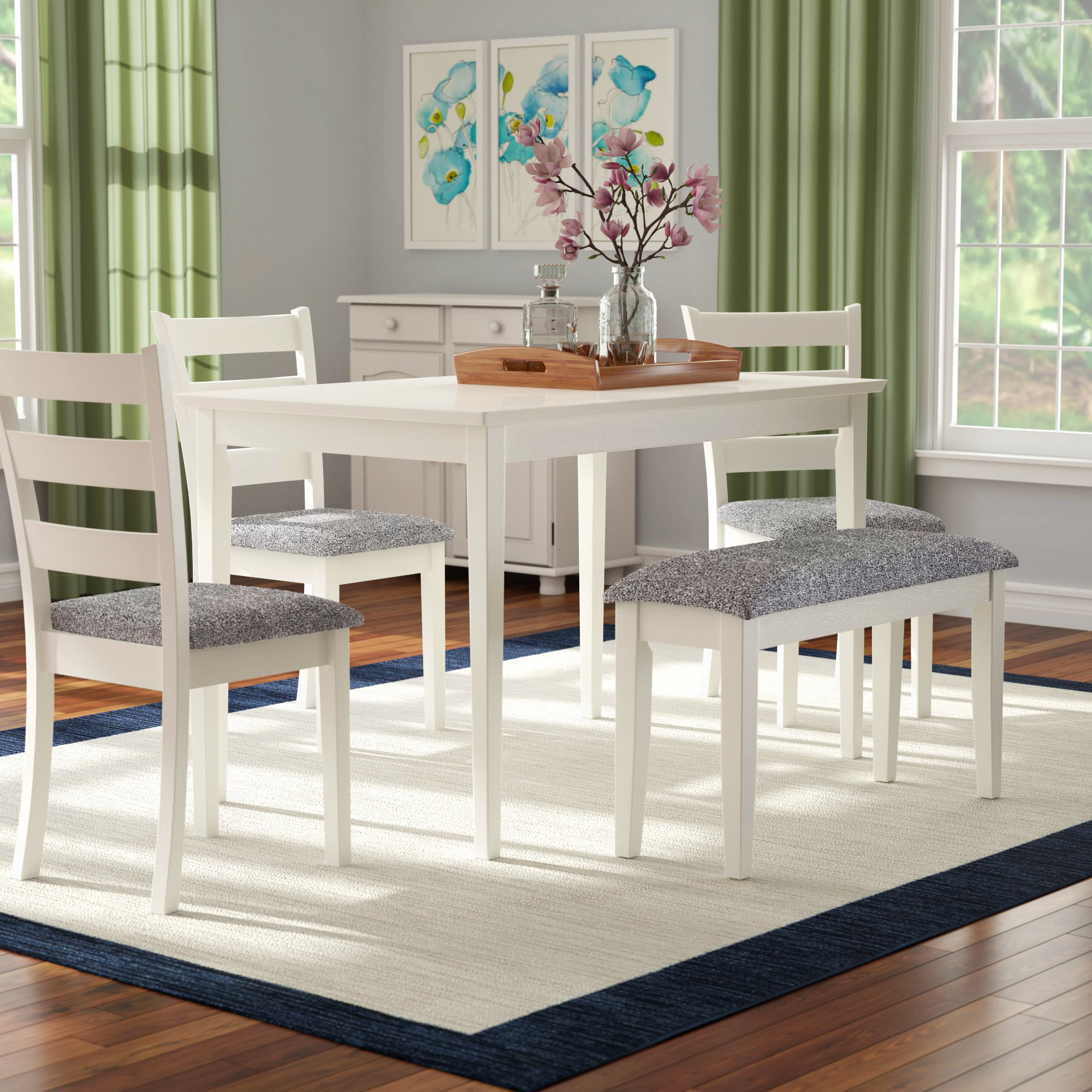 small wood dining room sets