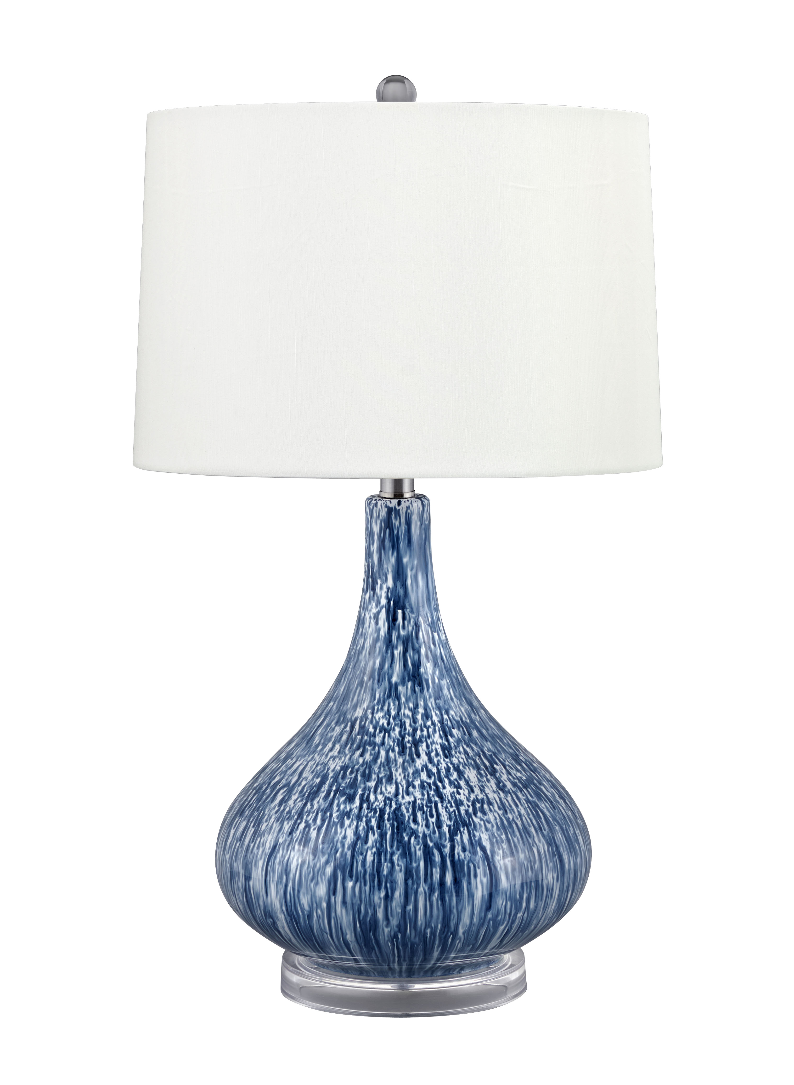Medallion Lighting 28 Blue White Table Lamp Wayfair