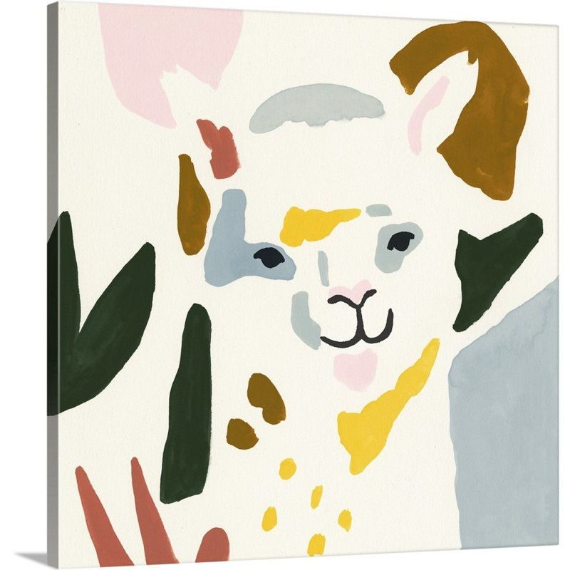 Novogratz Color Block Llama I Framed Painting Print Wayfair