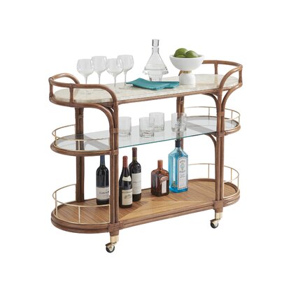 Luxurious Bar/Hotel Stainless Steel Solid Wood Roller Trolley Mobile Wine Cart Three-Tier Service Trolley Size : A-603575CM 