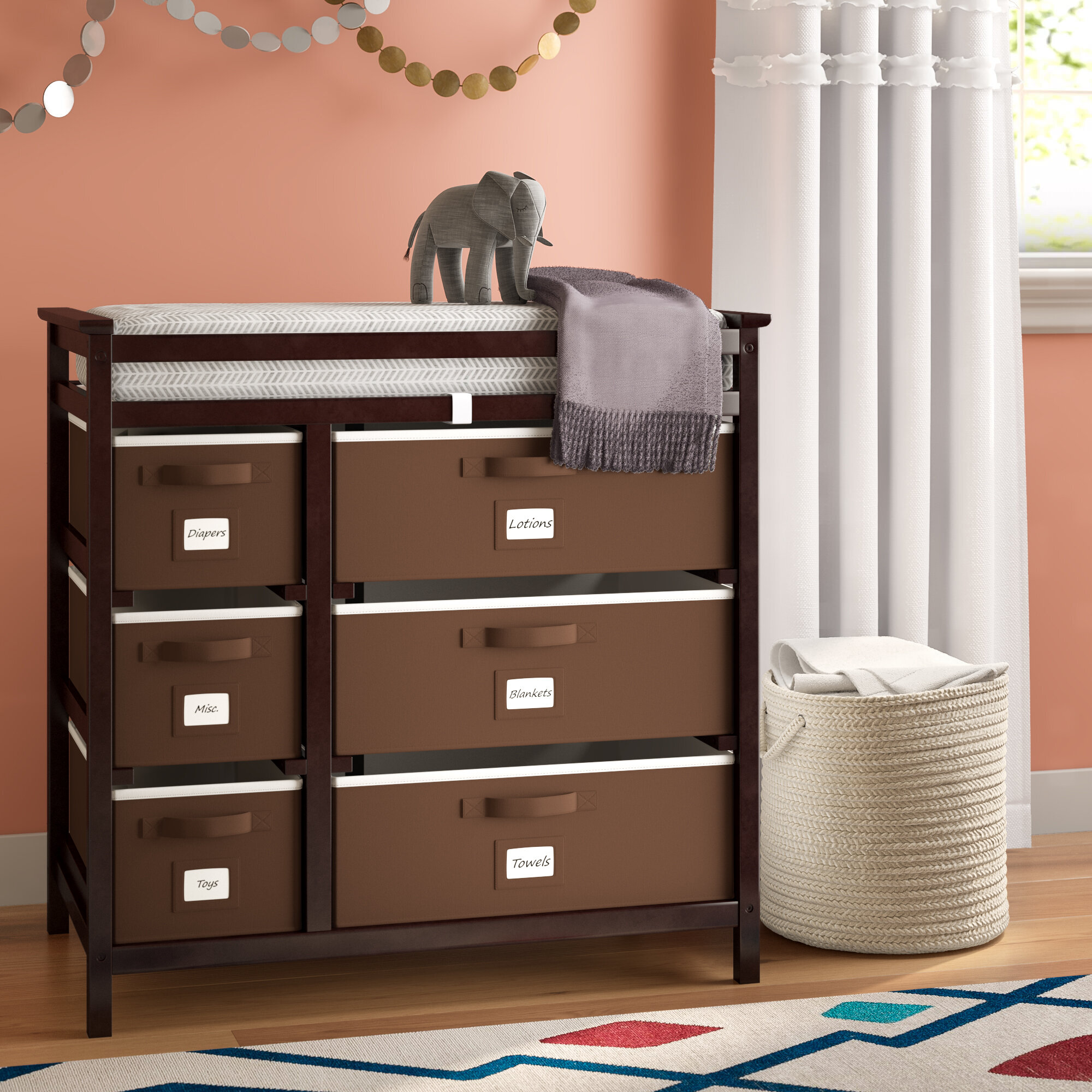 modern changing table