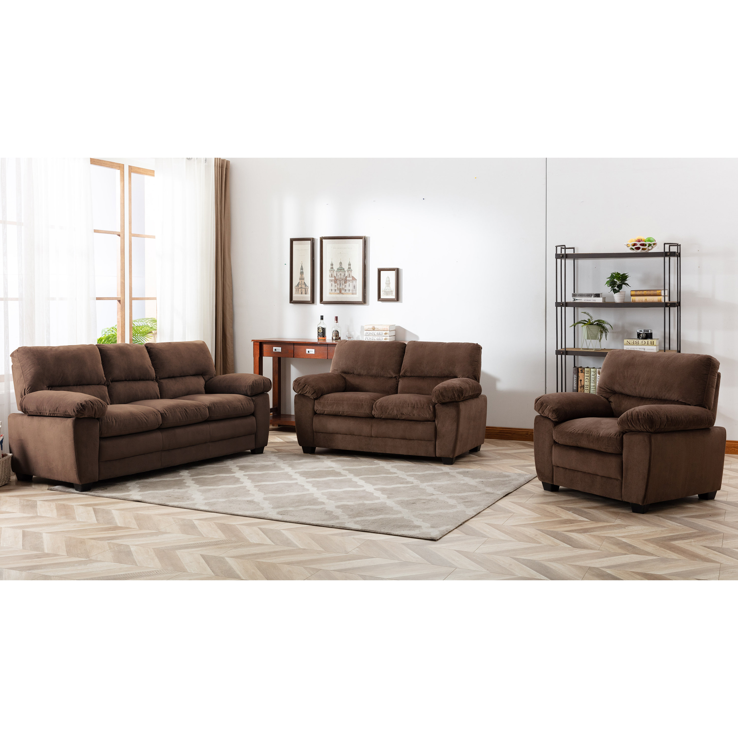 Red Barrel Studio® Abreonna 3 Piece Standard Living Room Set Wayfair