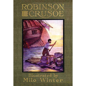 Buyenlarge Robinson Crusoe I Made Me A Table By Milo Winter Framed Painting Print