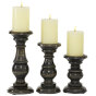 Laurel Foundry Modern Farmhouse 3 Piece Wood Tabletop Candlestick Set ...