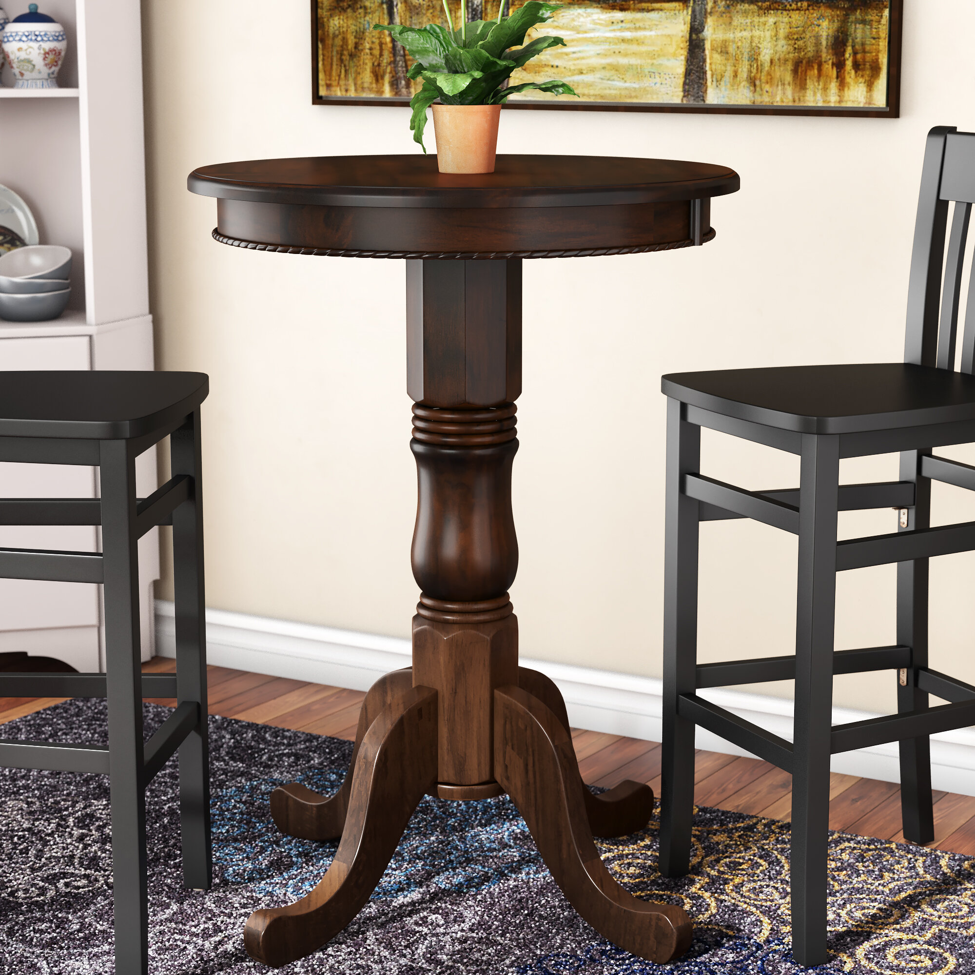 large pub height table