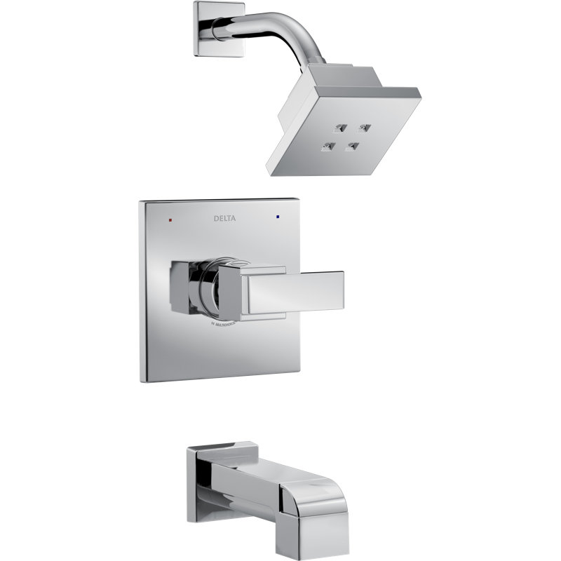 Delta Ara Tub And Shower Faucet With Trim And Monitor Wayfair Ca
